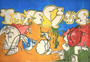 us and them | Öl auf Leinwand | 190 x 150cm | 2022